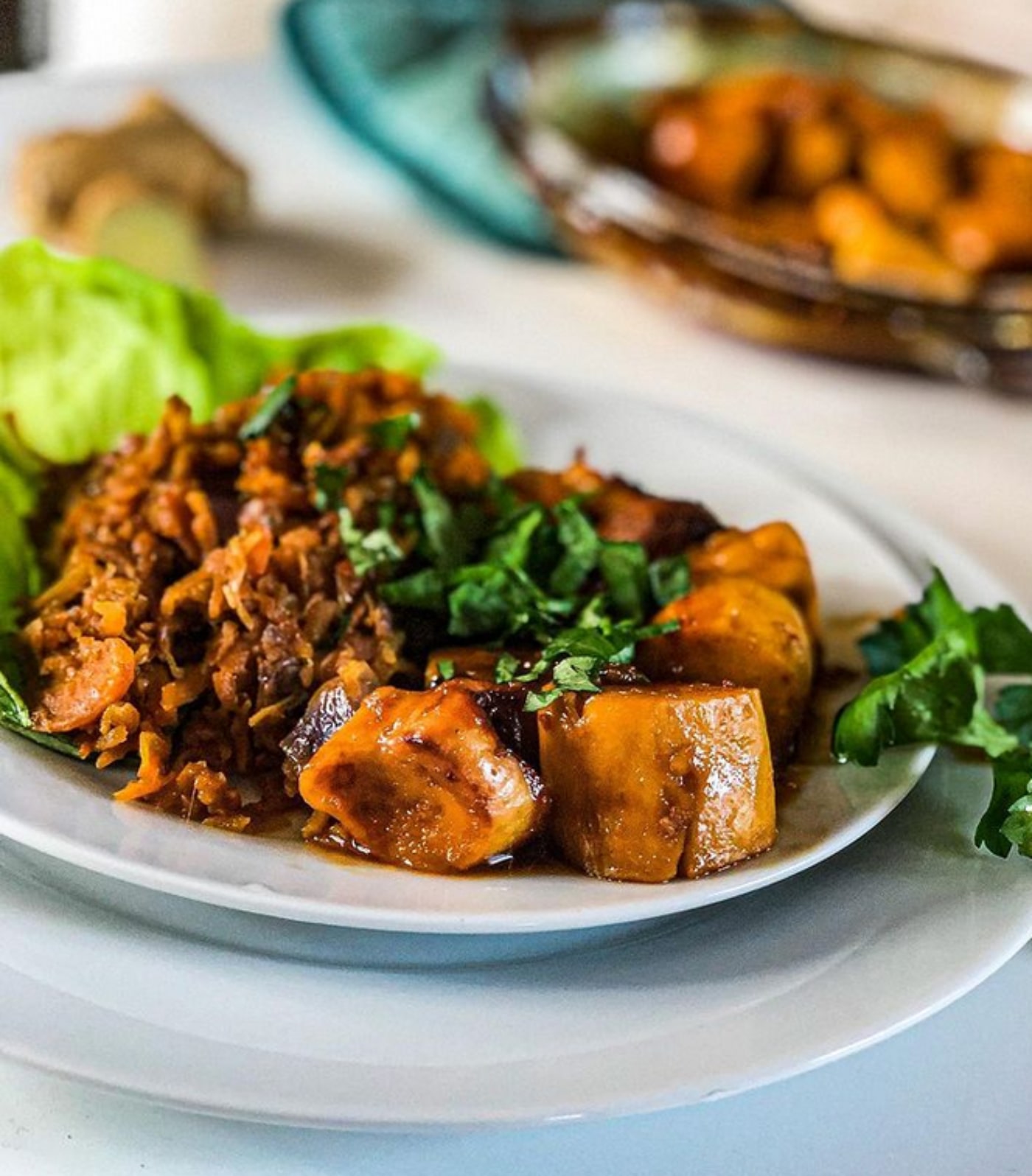 Quenelles à l’asiatique et légumes sautés