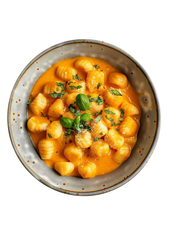 Gnocchis à la crème de butternut
