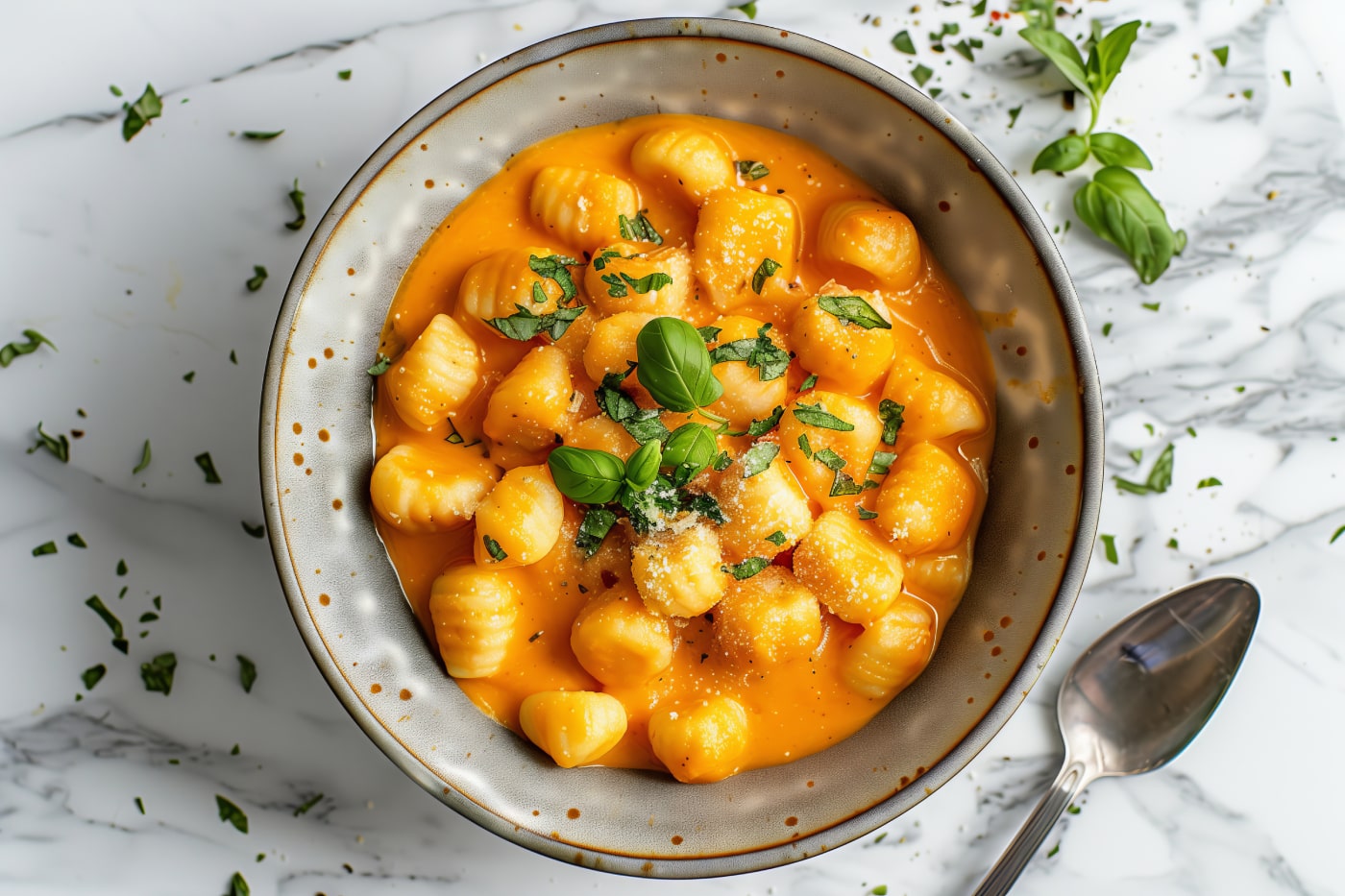 Gnocchis à la crème de butternut
